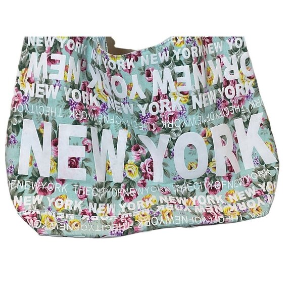 Robin Ruth New York Floral Print Hobo Shoulder Bag Zipper Closure Inner Pocket - Picture 2 of 6